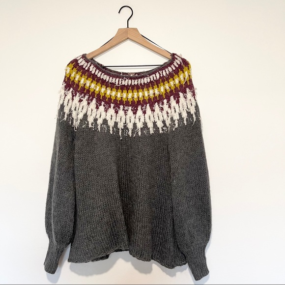 Free People | Baltic Fairisle Cozy Folk Sweater S - Picture 3 of 10